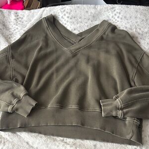 Aerie Front And Back V Neck